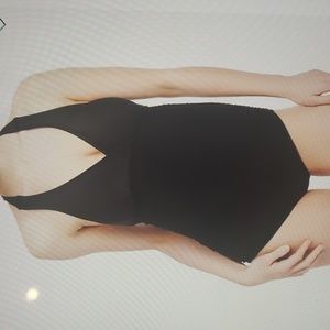 NWOT Motherhood Maternity Beach bump Smocked Waist Maternity One-Piece UPF 50+